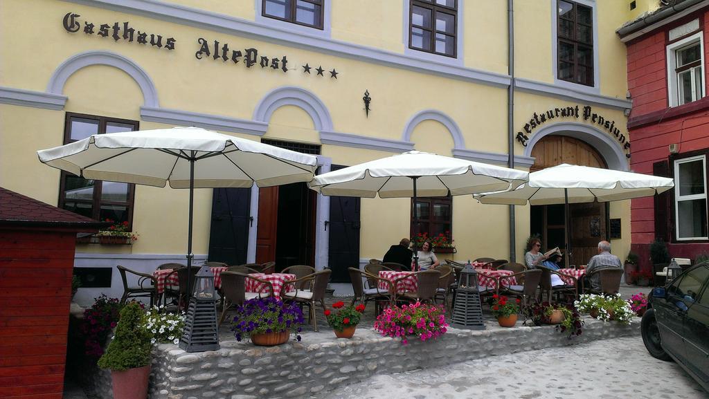 Pensiunea Gasthaus Alte Post シギショアラ エクステリア 写真